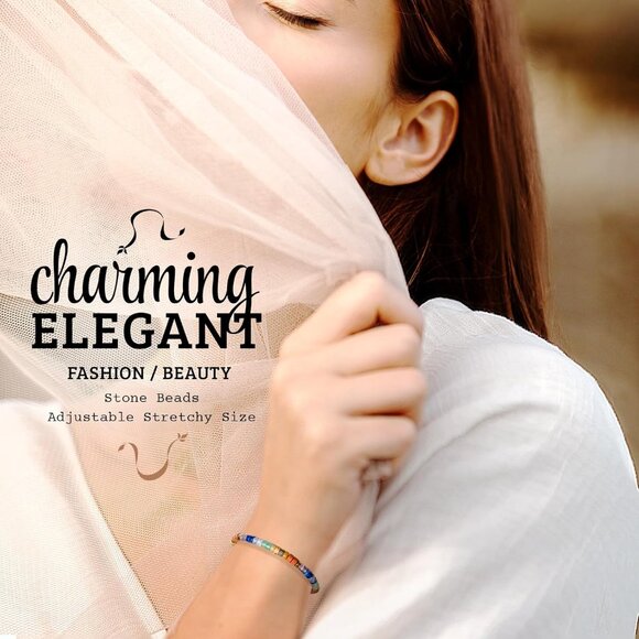 Natural Stone Beaded Bracelets for Women Healing Gift Inspiring Recovery - Picture 2 of 7